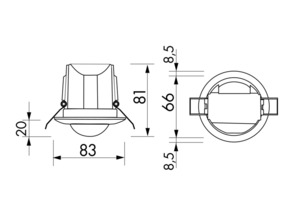 BEG Brück Electronic Decken-Bewegungsmelder PD3N-2C-DE
