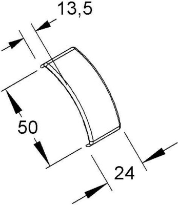 HKL Stoßstellenabdeckung Eckkanal-System BDKV50.3