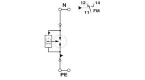 Phoenix Contact Blitzstromableiter Typ 1 FLTSECPT1NPE350100FM