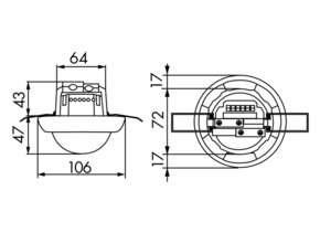 BEG Brück Electronic Präsenzmelder PD4N-1C-K-DE