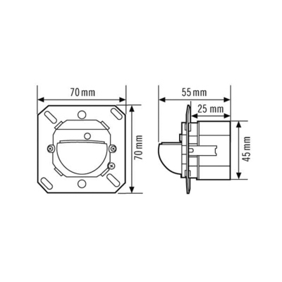 ESYLUX Wand-Präsenzmelder 180 Grad fernbedien. PD-C180i/16Touch KNX