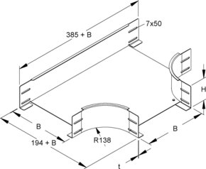 Niedax T-Stücke RTSS 110.100