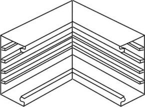 HKL Inneneck reinweiß Brüstungskanalsystem BI1708.3