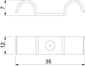 OBO Bettermann Vertr Befestigungsschelle für 2 Kabel 6mm 1015 D 6 G
