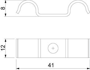 OBO Bettermann Vertr Befestigungsschelle für 2 Kabel 7mm 1015 D 7 G