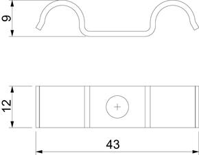 OBO Bettermann Vertr Befestigungsschelle für 2 Kabel 8mm 1015 D 8 G
