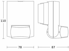 Steinel Bewegungsmelder COM1 (on/off) IS 130-2 AP SW COM1