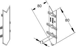 HKL Stoßstellenabdeckung Brüstungskanalsystem BSVW80.8