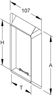 HKL Wandabschlußblende reinweiß Brüstungskanalsystem BWA170.3