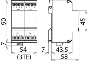 DEHN ÜS-Ableiter Blitzductor VT BVT RS485 5