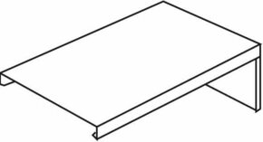 HKL Endstück cws 40x90 RAL9001 ES4090.6