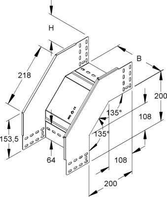 Niedax Rinnenfallbogen RFD 110.100