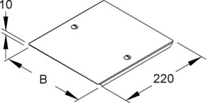 Niedax Fallstück-Deckel RFDDV 110.100