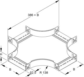 Niedax Kreuzung RKS 60.150 F
