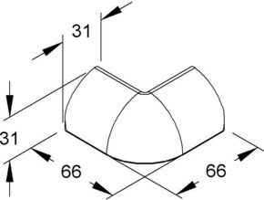 HKL Außeneck reinweiß EDKA35.3