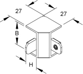 HKL Inneneck reinweiß Kanal-System HKL FI2030.3