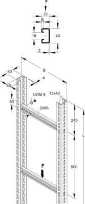 Niedax Steigetrasse STUC 60/905 F#540360 Niedax Steigetrasse STUC 60/905 F#540360