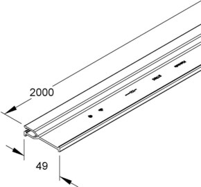 HKL Trennwand Höhe 49mm BTR65