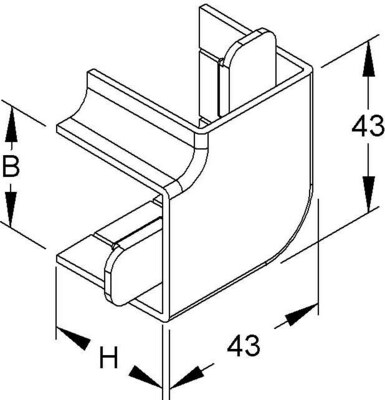 HKL Flachwinkel reinweiß FW3030.3