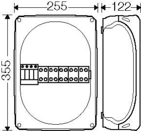 Hensel Überspannungsschutzgehäuse SP 2832 G