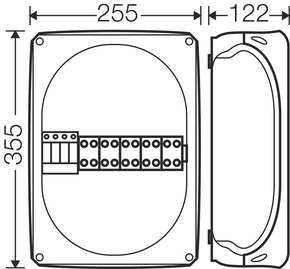 Hensel Überspannungsschutzgehäuse SP 2832 G