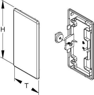 HKL Endstück br Brüstungskanal BE1308.5