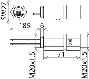 DEHN Überspannungsableiter DEHNpipe Ex (i) DPI MD EX 24 M 2