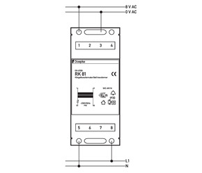 Doepke Klingeltransformator RK 81 8V/1A