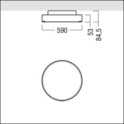 Zumtobel Group LED-Rundleuchte D590LED3600-840LDEWH ONDA2 A #42184832