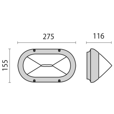 Performance in Light Wand- und Deckenleuchte 1x60W IAA A60 001704