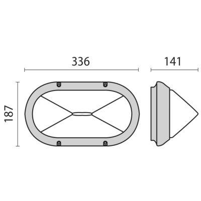 Performance in Light Wand- und Deckenleuchte 1x75W IAA A60 001800