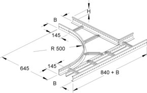 Niedax T-Abgang links KLAL 60.303 F