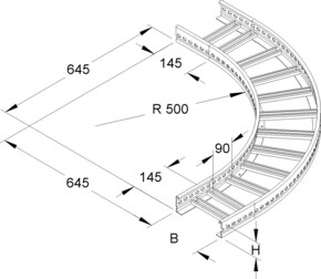 Niedax Kleiner Bogen KLBK 60.415 F