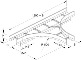 Niedax T-Stück KLT 100.403