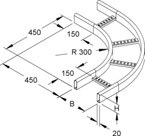 Niedax Kleiner Bogen KRCBK 60.125 F
