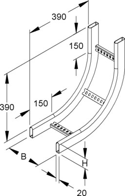 Niedax Steigstück KRCS 60.625 F