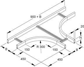 Niedax T-Stück KRCT 60.225 F