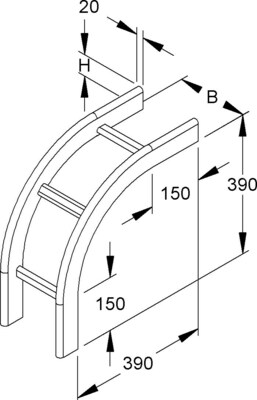 Niedax Fallstück KROF 60.225 F