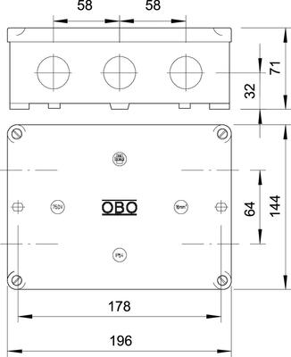 OBO Bettermann Vertr Kabelkasten B 12 M