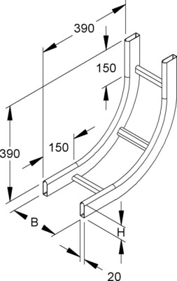 Niedax Steigstück KROS 60.225 F