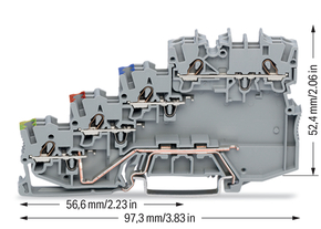 WAGO GmbH & Co. KG Initiatorenklemme 4-Leiter, mit PE 2000-5417