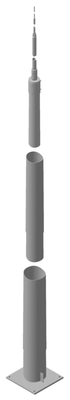 DEHN Tele-Blitzschutzmast ÜFL 19,35m TBM19.35MFP565 STTZN