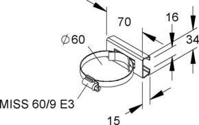 Niedax Montageschiene MIMS 60 F