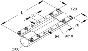 Niedax Montageträger MIMTA 60/325 F