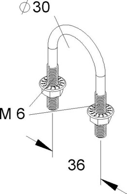 Niedax Rundstahlbügel MIRB 30 F