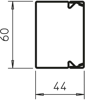 OBO Bettermann Vertr Leitungsführungskanal 2m 40x60mm LKM40060FS