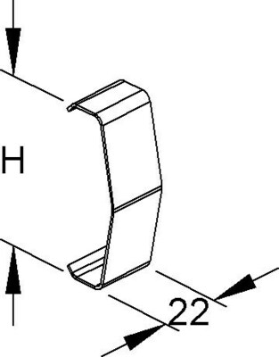 Niedax Deckelhalteklammer RDHK 110 E2