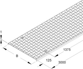 Niedax Kabelrinnendeckel RDVSRSL 200
