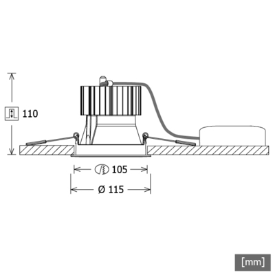 LTS Licht&Leuchten LED-Einbaustrahler Flixx200 827 DAL 25° FLIR 200 weiß #641740