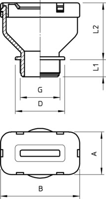 OBO Bettermann Vertr Flachkabelverschraubung f.Fl.Kabel 8-10 106 FL M25 10 29